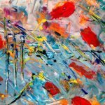 multicolored abstract painting